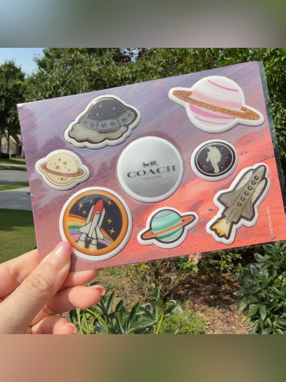 Coach Space Explorer Sticker Set
